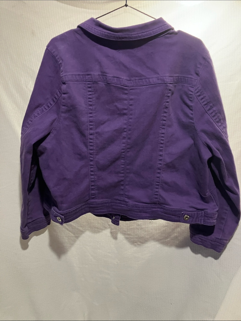 One world purple, jean jacket 3X - Picture 9 of 9